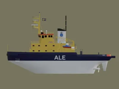 Swedish Icebreaker Ale Low-poly 3D model