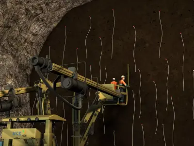 Tunnel Creation -  Charging Process 3D model