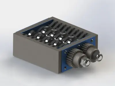 Shreder Grinder and Crusher Free 3D model