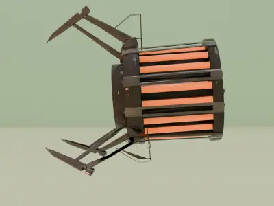 optimized gravity gun 3D model
