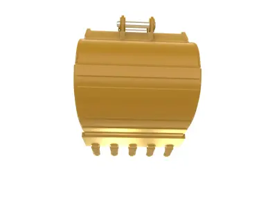 Excavator Bucket CAT Severe Duty Attachment Low-poly 3D model