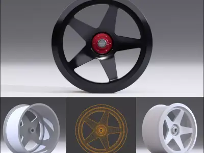 Center locked racing rim pack