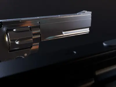 Gun model construction revolver 3D model