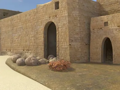 Ancient Settlement In Autumn 3D model purchase
