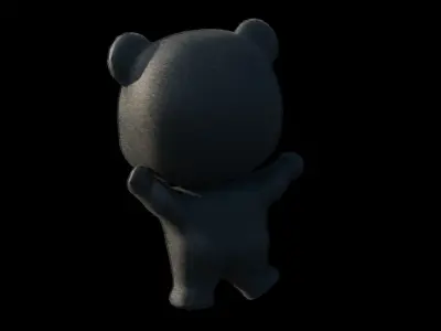 Cute Baby Sun Bear 3D model