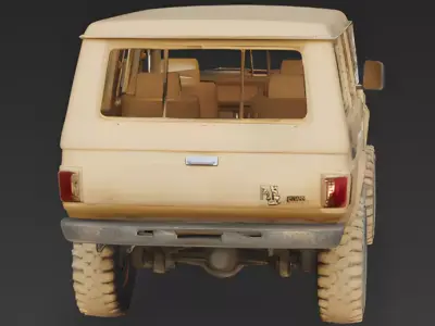 Realistic Desert Expedition SUV 3D Model 3d model Low-poly 3D model