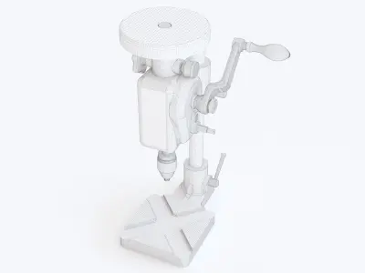 Hand drill 07 3D model