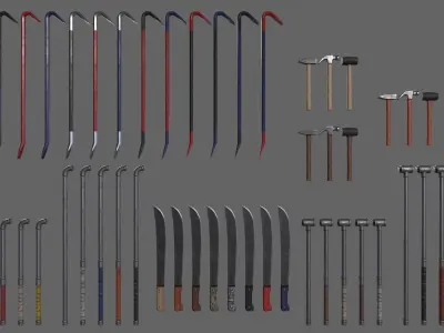 PBR Weapon V2 3D Model Pack