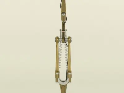 Industrial adjustable lamp  3D model