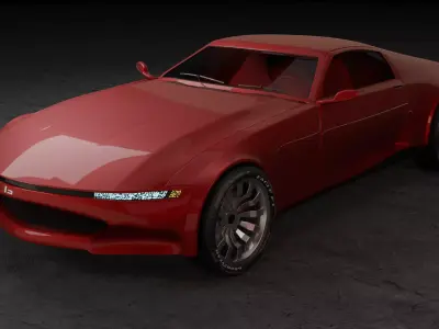 Ckill Car Concept Low-poly 3D model