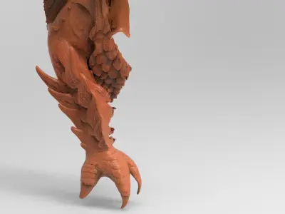 Dragon claw leg 3D model