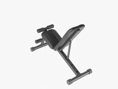 Exercise Utility Bench Low-poly 3D model