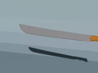 Machete  Free low-poly 3D model