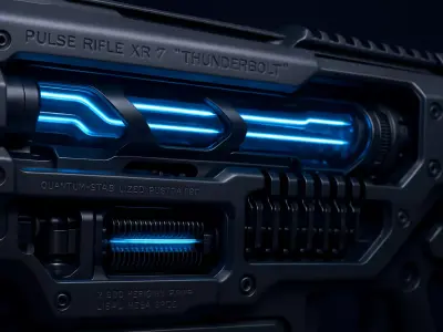 The Evolution of Gaming Firearms 3D model