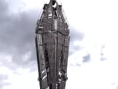 Dreadnaught Ship Wreck 6 3D model