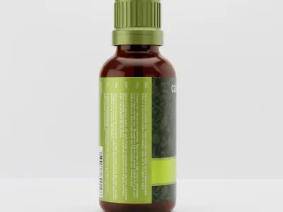 Essential Oil with Label Design 3D Modelling 3D model