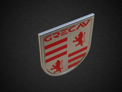 grecav logo 3D model