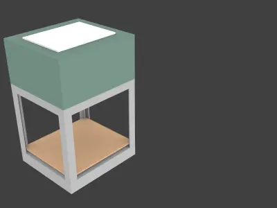 Animated 3D printer 3D model