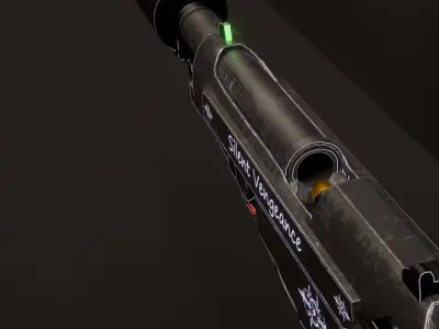 Stylized Handgun 3D model
