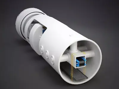 TBM Tunnel Boring Machine 3D model