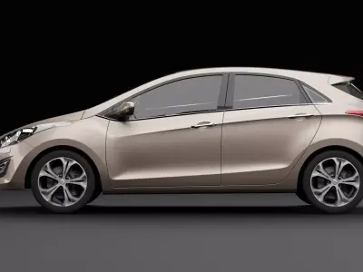 Hyundai i30 Metallic 3D model