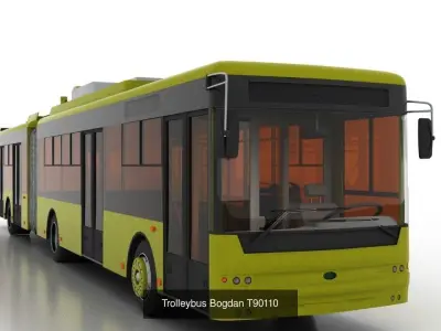 Trolleybus Bogdan T501-901 Serial Line 3D Model Pack