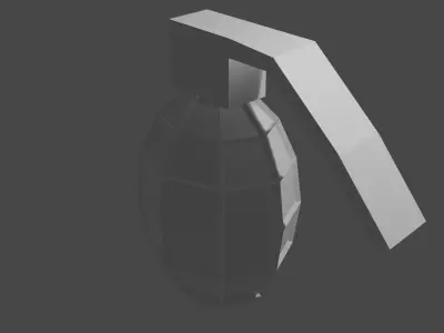 Grenade Low-poly 3D model 6