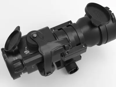 Wilcox Mount CompM4 Low-poly 3D model