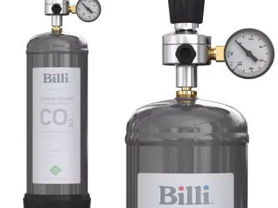 Carbon dioxide balloon CO2 3D model