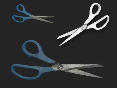 Scissors Vol1 Low-poly 3D model
