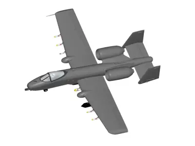 Fairchild Republic A-10 3D model get