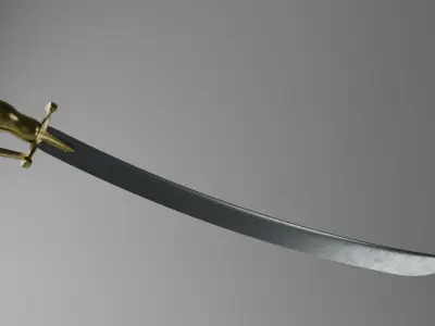 Ancient Indian Sword 3d model 3D model