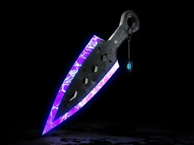 Wraith Dagger  Low-poly 3D model