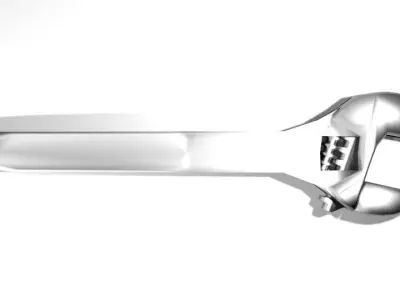 Mechanical Handtools - Adjustable Wrench 3D model