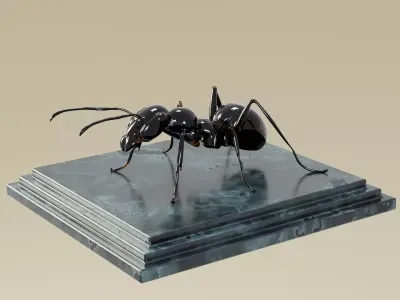 House Decoration Ant Statue Low-poly 3D model