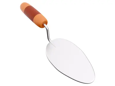 Trowel tool cartoon icon 3D model