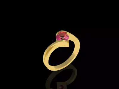 Elegant Diamond Ring 3D print model purchase