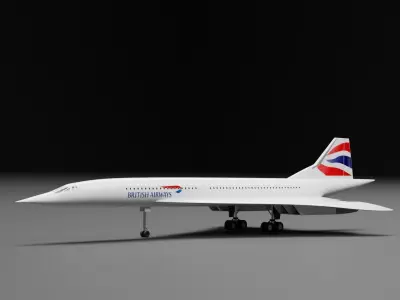 Concode British Airways 3D model