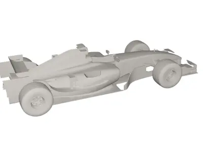 Racing car 3D model