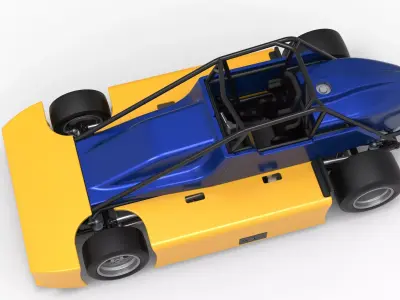 Experimental Pavement Silver Crown Car Version 2 Scale 1 to 25 3D print model