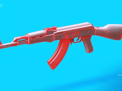 AK-47  Rifle 3D model