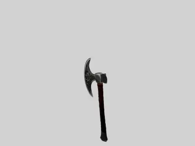 Viking Battle Axe Low-poly 3D model order