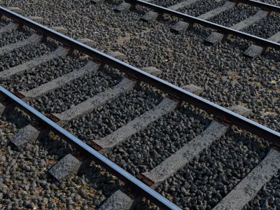 Rails Material and model Free low-poly 3D model