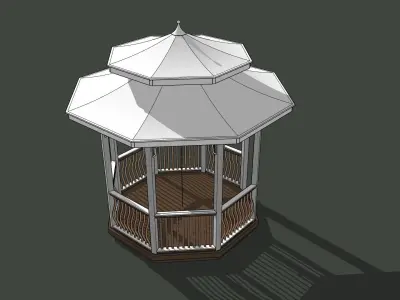Best Model Gazebo - Pergola Low-poly 3D model