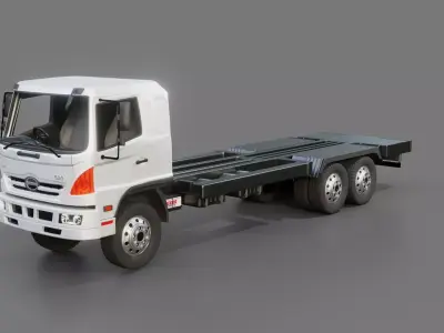 Hino 500 2626 Chassis Truck 3D model