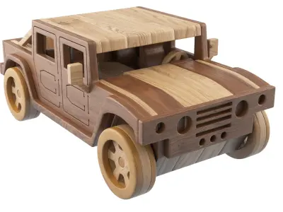  Wooden 4x4 Toy 