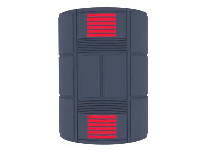 Death Star Large Red Pillar 1-6 scale Hottoys  3D print model