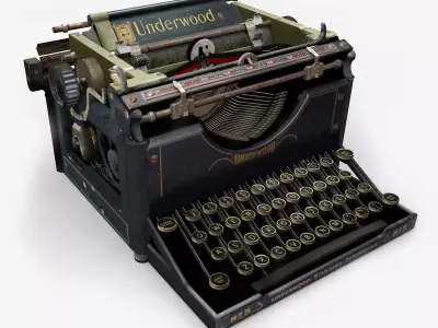Vintage Typewriter Underwood  3D model