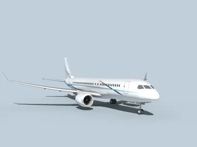 Bombardier CS100 Corporate 3 3D model