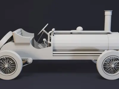 7- Classic Cars- High detail 3d models Low-poly 3D model